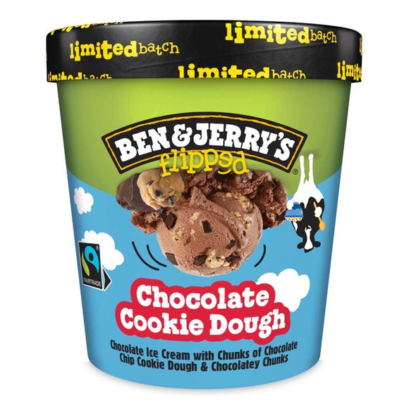 Ben & Jerry's Flipped Ice Cream Tub Chocolate Cookie Dough 465ml